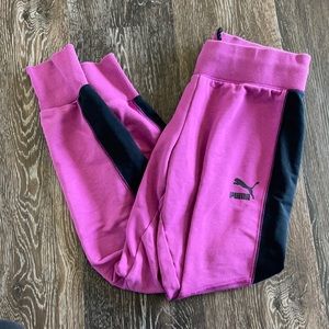 Purple puma joggers